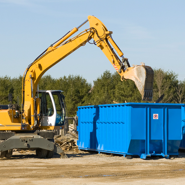 can i request a rental extension for a residential dumpster in Olney TX